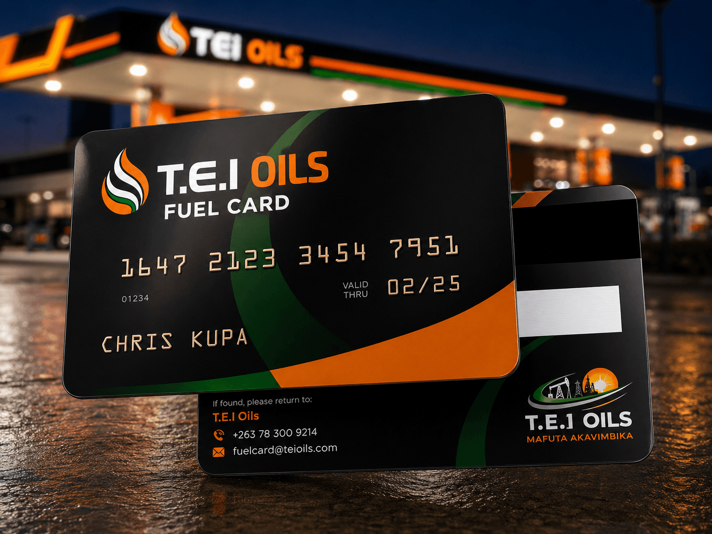 T.E.I Oils corporate fuel accounts